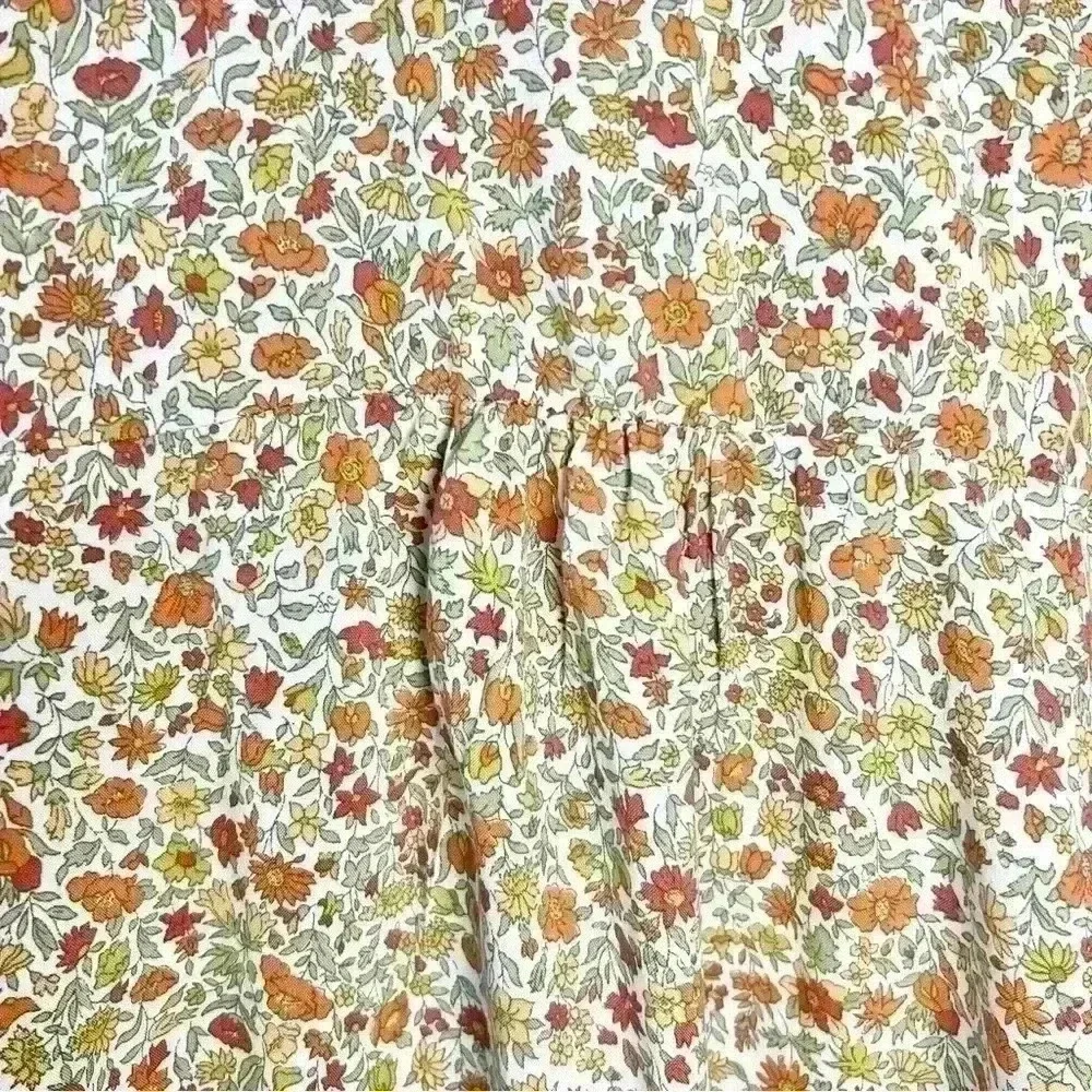 Cynthia Rowley | Women’s Floral 3/4 Sleeve Blouse with Ties | Size Large - Picture 7 of 13
